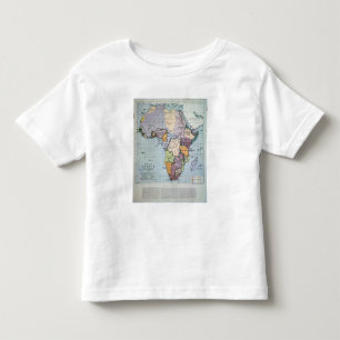 T-shirt Mapa de África que mostra os limites do Tratado,