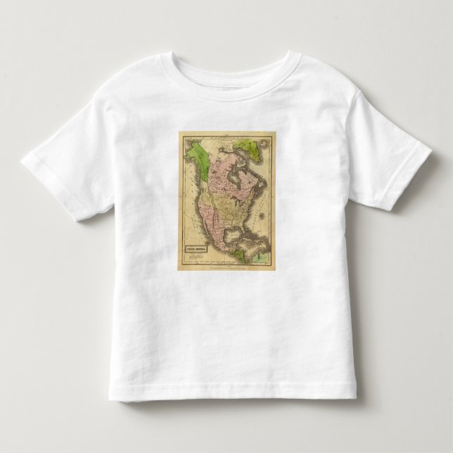 T-shirt Mapa de America do Norte Olney (Frente)