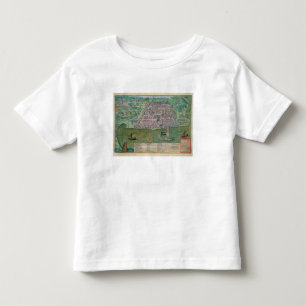 T-shirt Mapa de Argel, de "Civitates Orbis Terrarum" perto