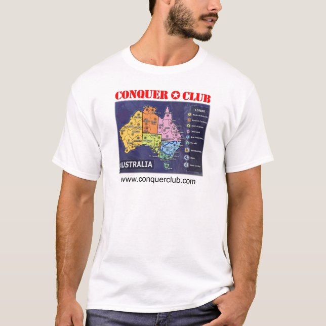 T-shirt Mapa de Austrália (Frente)