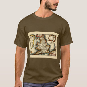 T-shirt Mapa de "Barkshire" Berkshire County, Inglaterra