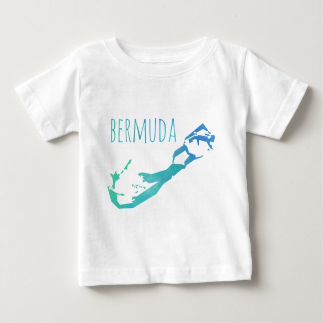 T-shirt Mapa de Bermuda (Frente)
