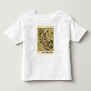 T-shirt Mapa de Califórnia