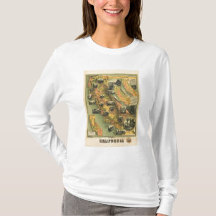 T-shirt Mapa de Califórnia