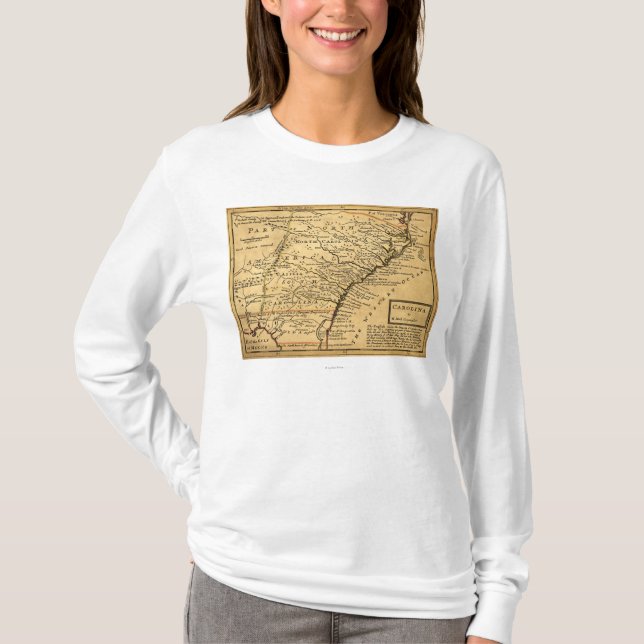 T-shirt Mapa de CarolinaPanoramic (Frente)