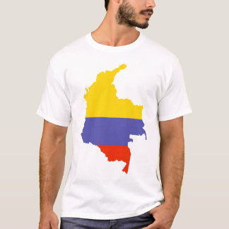 T-shirt Mapa de Colômbia