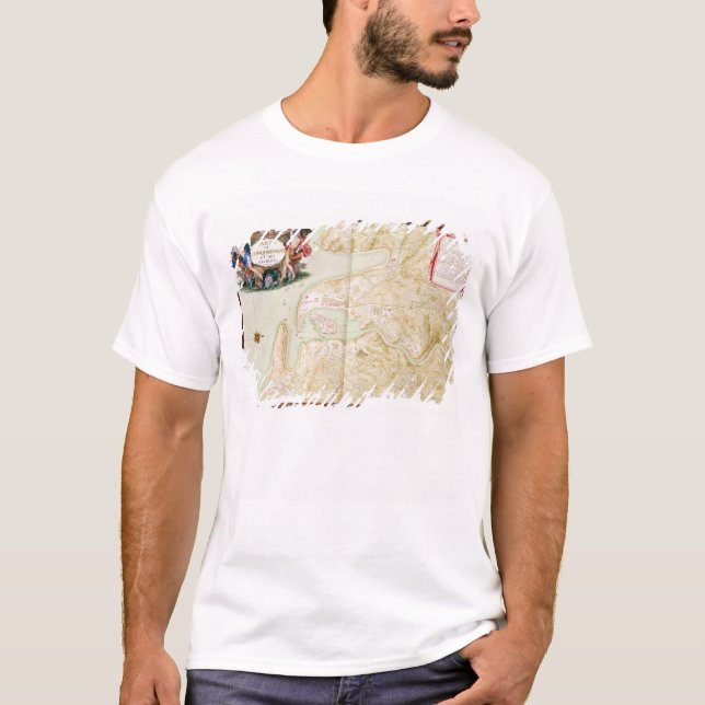 T-shirt Mapa de Concarneau (Frente)