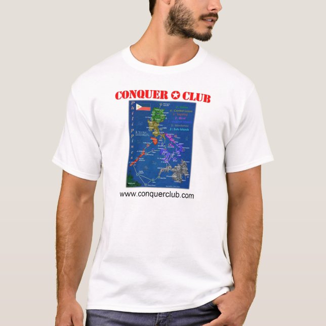 T-shirt Mapa de Filipinas (Frente)
