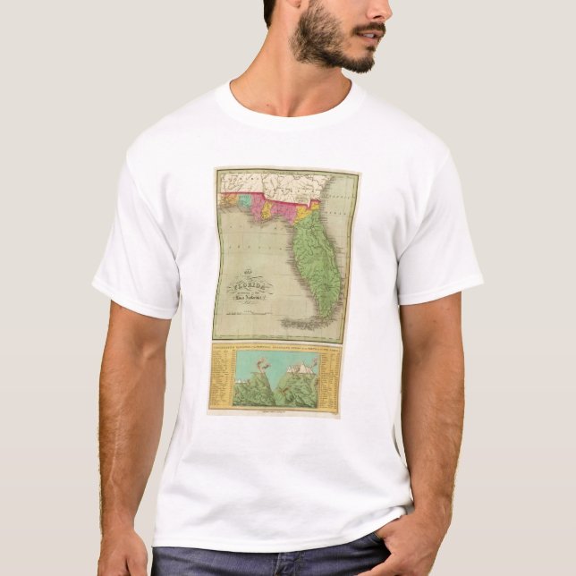 T-shirt Mapa de Florida (Frente)