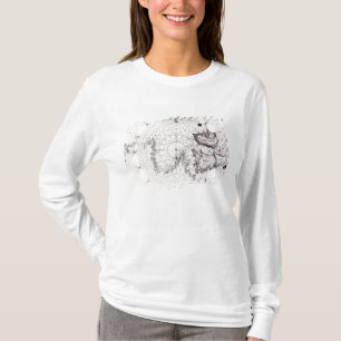 T-shirt Mapa de Grâ Bretanha, de France e de espanha, 147