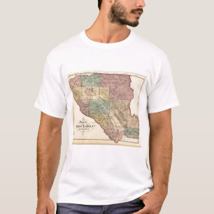 T-shirt Mapa de índice de Santa Clara Co