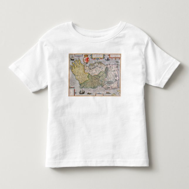 T-shirt Mapa de Ireland (Frente)