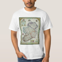 Mapa de Ireland - mapa histórico de Eire Erin do