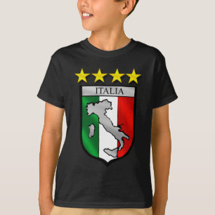 T-shirt mapa de italia da bandeira de Italia do protetor