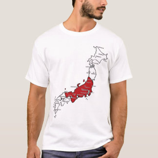 T-shirt Mapa de Japão