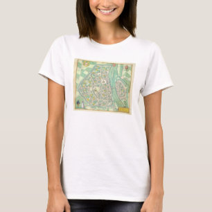 T-shirt Mapa de Maastricht, 'de Civitates Orbis Terrarum