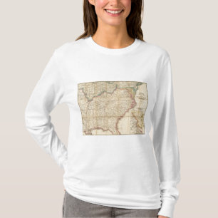 T-shirt Mapa de Seat da guerra civil em América