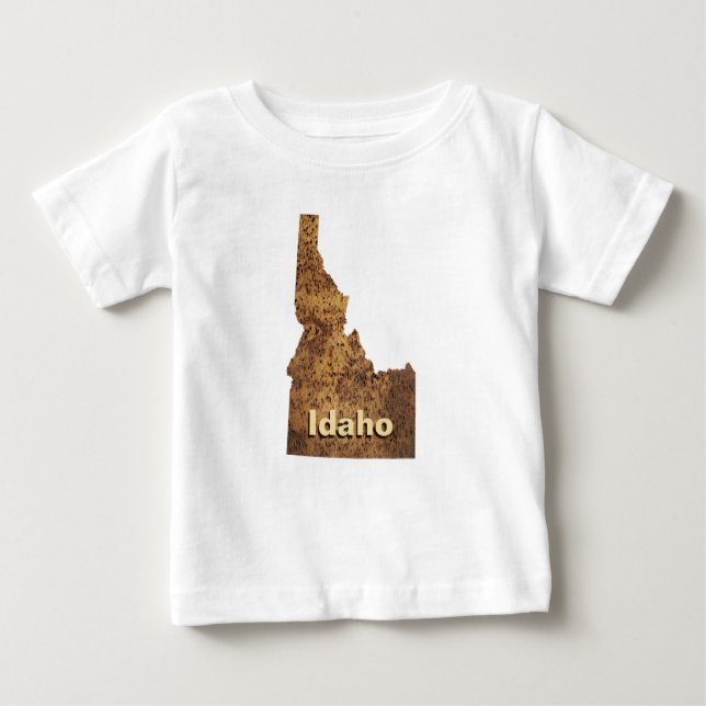 T-shirt Mapa de Spud Idaho (Frente)