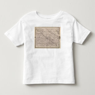 T-shirt Mapa de Wapello County, estado de Iowa