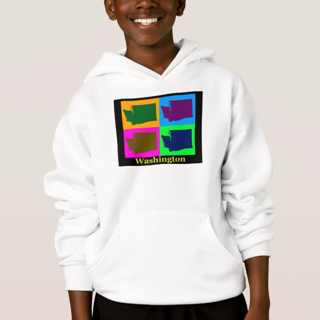 T-shirt Mapa de Washington (Frente)