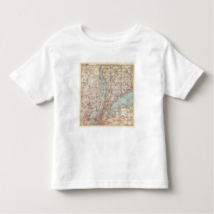 T-shirt Mapa de Westchester County, New York