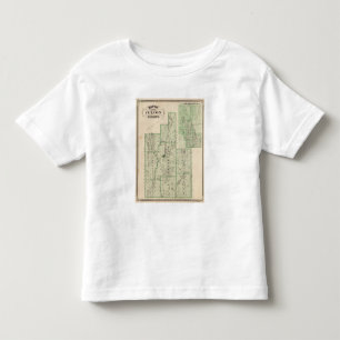 T-shirt Mapa do Condado de Fulton com Rochester, Fulton Co