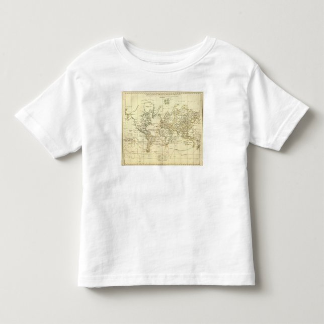T-shirt Mapa do mundo 5 (Frente)