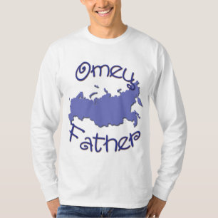T-shirt Mapa do pai (russo)
