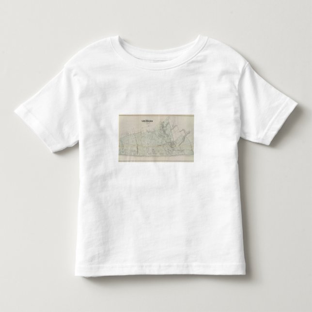 T-shirt Mapa do ramo longo, NJ (Frente)
