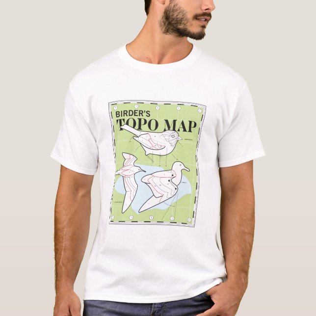 T-shirt Mapa do Topo do Birder (Frente)