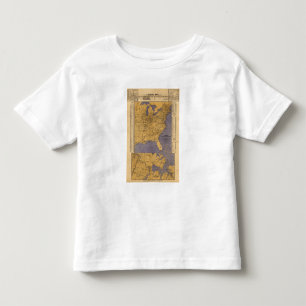 T-shirt Mapa dos estados atlânticos