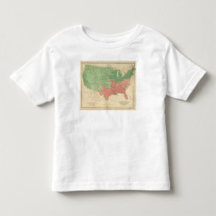 T-shirt Mapa dos Estados Unidos 2