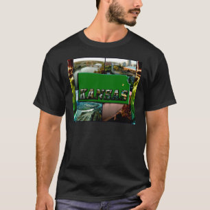 T-shirt Mapa e fotos de Kansas