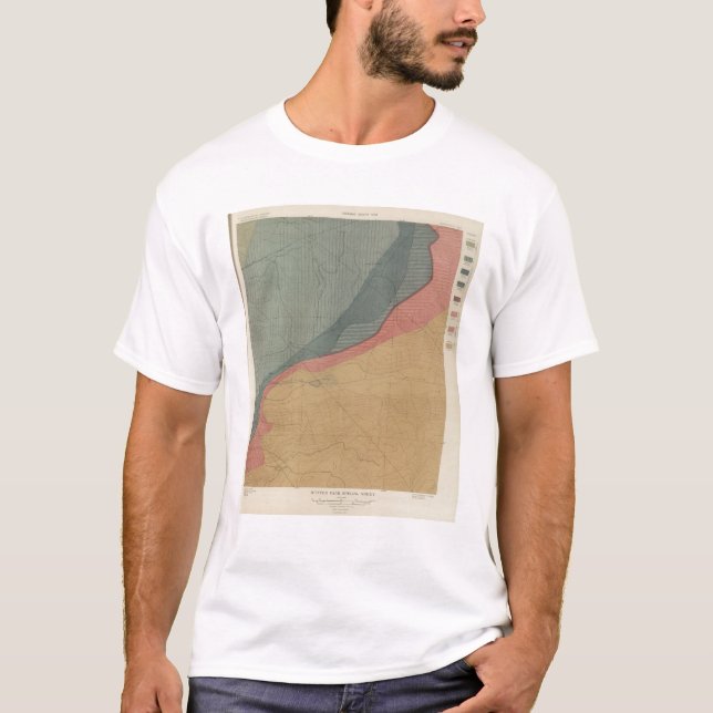 T-shirt Mapa especial do atlas da folha do parque do (Frente)
