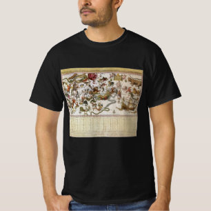 T-shirt Mapa Estelar da Constelação de Vintage por Backer