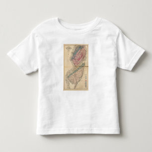 T-shirt Mapa Geological de New-jersey