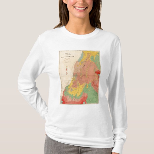 T-shirt Mapa Geological de Utá (Frente)