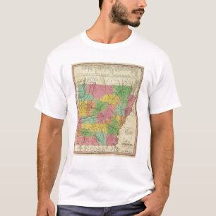 T-shirt Mapa novo de Arkansas 2