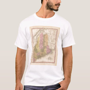 T-shirt Mapa novo de Maine