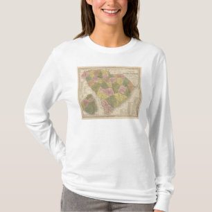 T-shirt Mapa novo de South Carolina 2