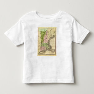 T-shirt Mapa oriental de Olney dos estados