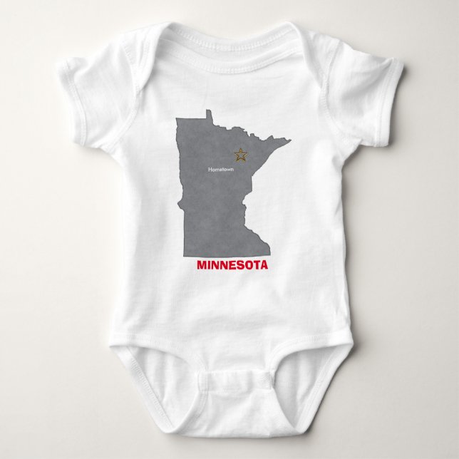 T-shirt Mapa personalizado da cidade nataa de MINNESOTA (Frente)