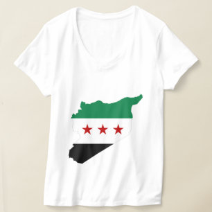 t-shirt - mapa síria livre