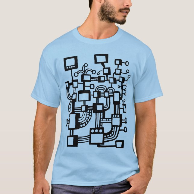 T-shirt Máquina alienígena (Frente)