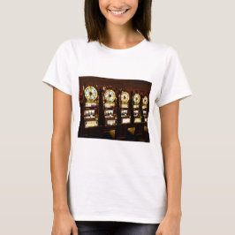 T-shirt Máquina de Jogo Caça-Níquel Dinheiro Las Vegas