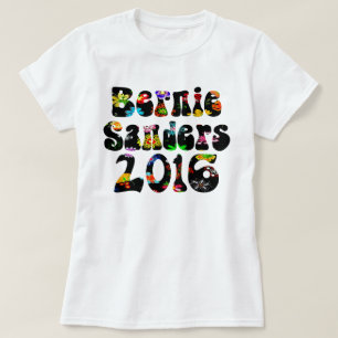 T-shirt Máquinas de lixar 2016 de flower power Bernie
