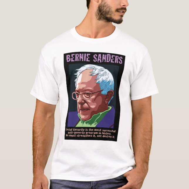 T-shirt Máquinas de lixar de Bernie (Frente)