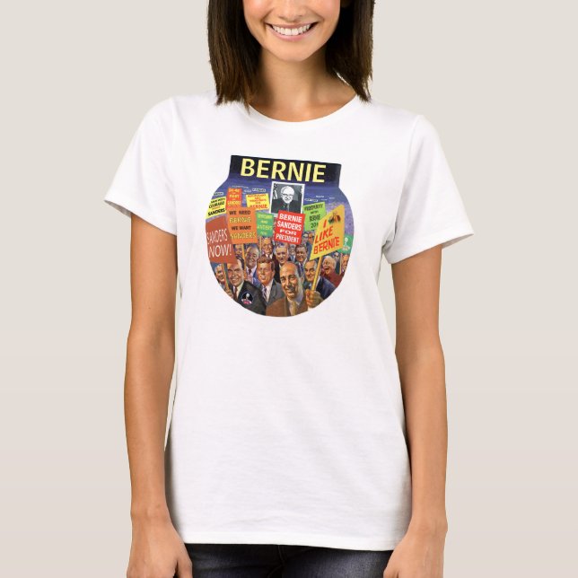 T-shirt Máquinas de lixar de Bernie em 2016 (Frente)