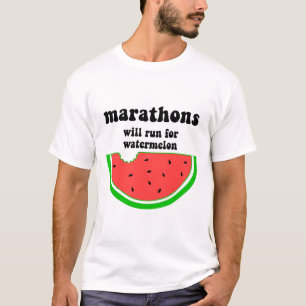 T-shirt Maratona engraçada da melancia