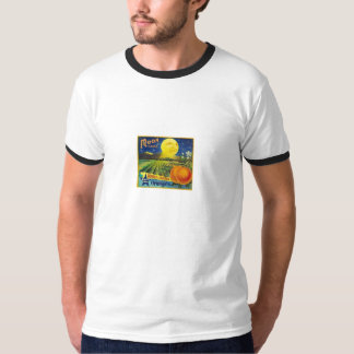 T-shirt - marca da lua - laranjas - arte